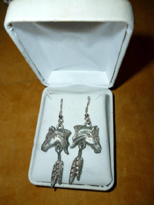 Native American beaded earrings, handmade earrings,beadwork,